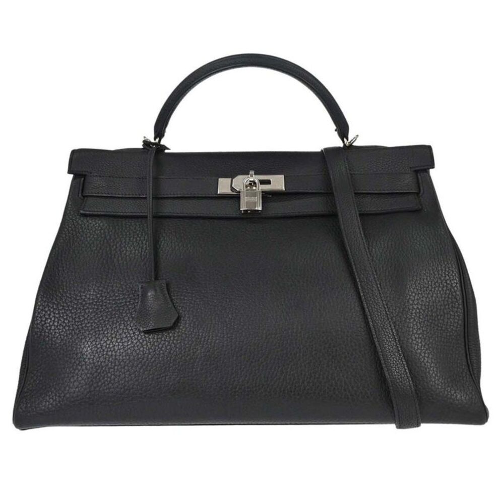 Hermes Birkin Black Togo With Palladium Hardware Black Leather Handbag